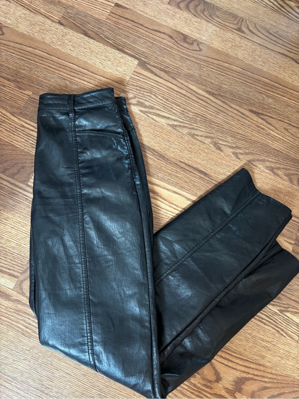 Aritzia Black Faux Leather pants